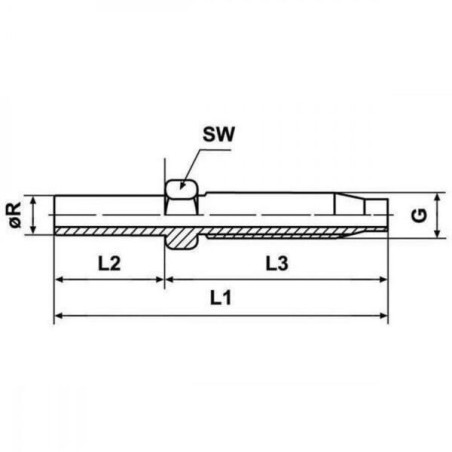 Schraubrohrstutzen DN06 - CLRS06