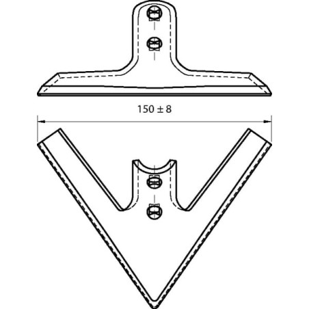 Duckfoot point 150x6 - CP100303
