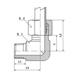 Male stud elbow - CLWEV4LLM6K