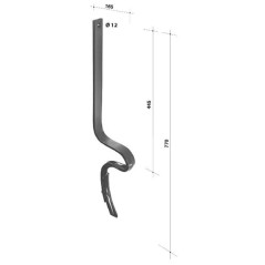 Track eradicator 770x40x10 - CP1000