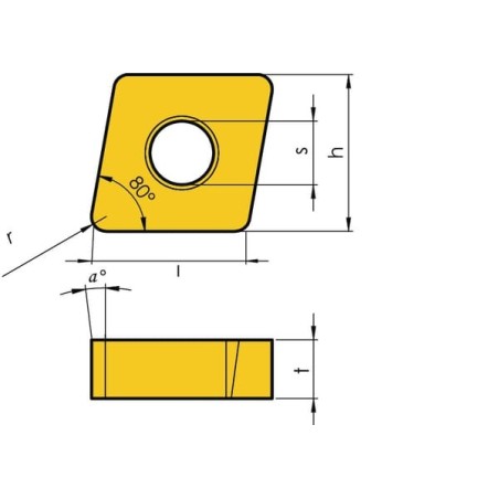 Turning insert CNMG 120408 10x - CNMG120408MMIT1601