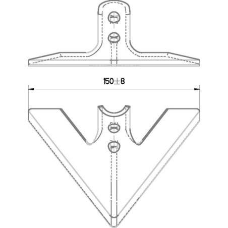 Gänsefußschar 150x6 - CP100307