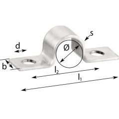 Clamps 2 sides 1-fold - CLBN14