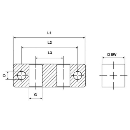 Grease nipple block - CLNB4R18