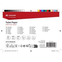 Papier toaletowy, biała rolka, 10 cm x 28 m, 2-warstwowy, średnica zewnętrzna 100 mm, wytłaczany, 48 rolek - CP21101KR
