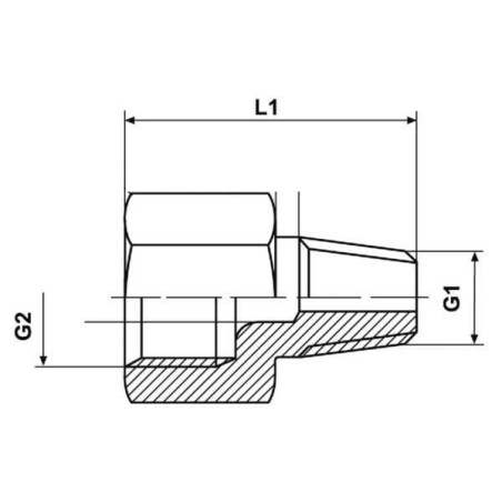 Extension with Outer thread co - CLVRK18M1050