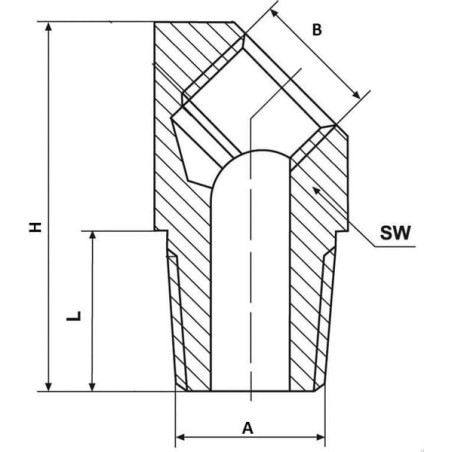 Eckwinkel 45 stopni - CLEW45MK8125M10