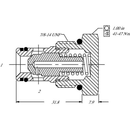 Rücks.Ventil CV10-NP-03-B00-35 - CV10NP03B350