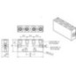 Distribution block CWP quick coupler - CWP414UNF90 Distribution block CWP quick coupler - CWP414UNF90