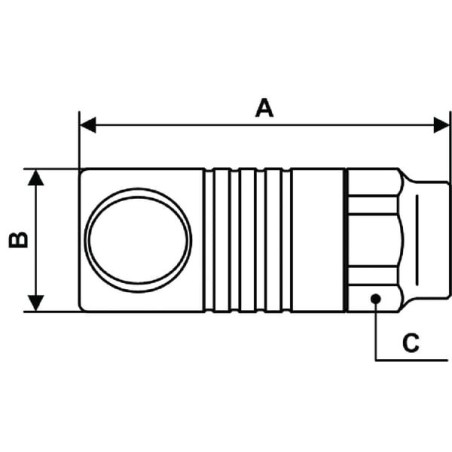 Quick release safety coupling 3/8 inch BSP female thread - CSM081102