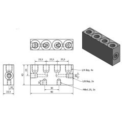 CWP414BSP90 Unbranded, Distribution blocks 