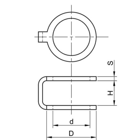 Kupferring dopp. 8x12x0,8mm - CU081208