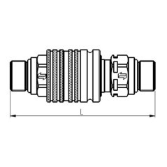 CPV0822215F Faster, Double-acting with Faster ball valve 