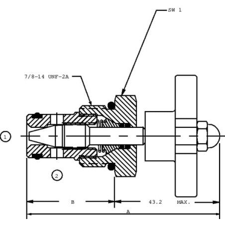 Shut off valve cartridge - CP6101B0B