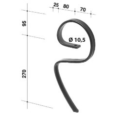Kultivatorzinken 25x8 - CP58