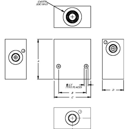 Gehäuse Aluminium SDC 8-3 -A-0 - CP983A04M