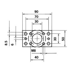 Kombirolle mit Flansch - CR4053APS