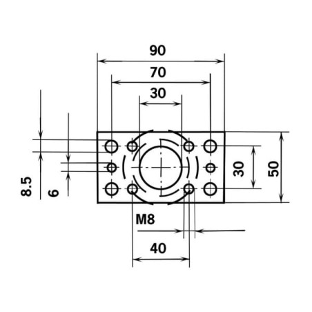 Kombirolle mit Flansch - CR4053APS