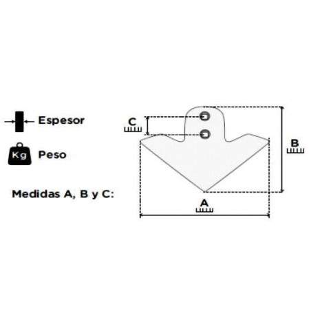 Flügelschar 420mm - CP4208