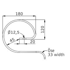 Sprężyna wzmacniająca 32x10 mm, otwór średnica 12.5 mm Kramp - CP511