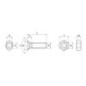 Saddle Bolt and Nut 10x60 - CP804P025 Saddle Bolt and Nut 10x60 - CP804P025