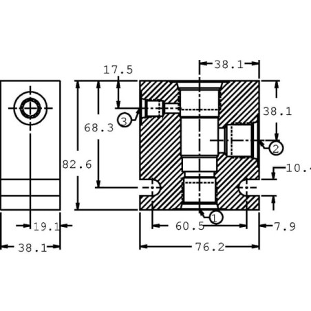 Gehäuse Aluminium 3/4 - CP9123SA12