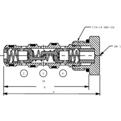 CP3401B033 Danfoss, Einsätze für Fließteiler 