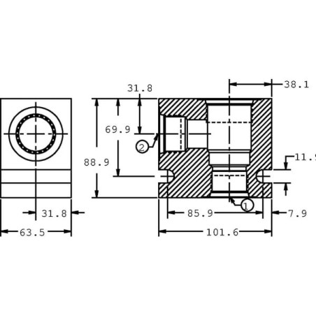Gehäuse Aluminium 1 1/4 - CP9202A20