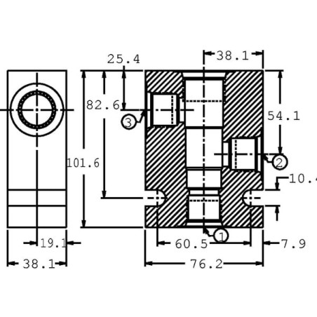 Gehäuse Aluminium 1/2 - CP9123A08