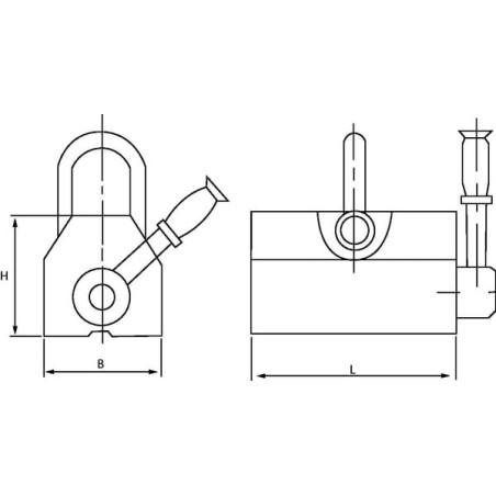 Lasthebemagnet 100kg - CPLM1