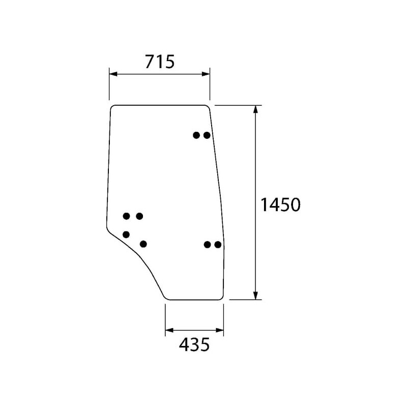 Door glass - D7543 Door glass - D7543