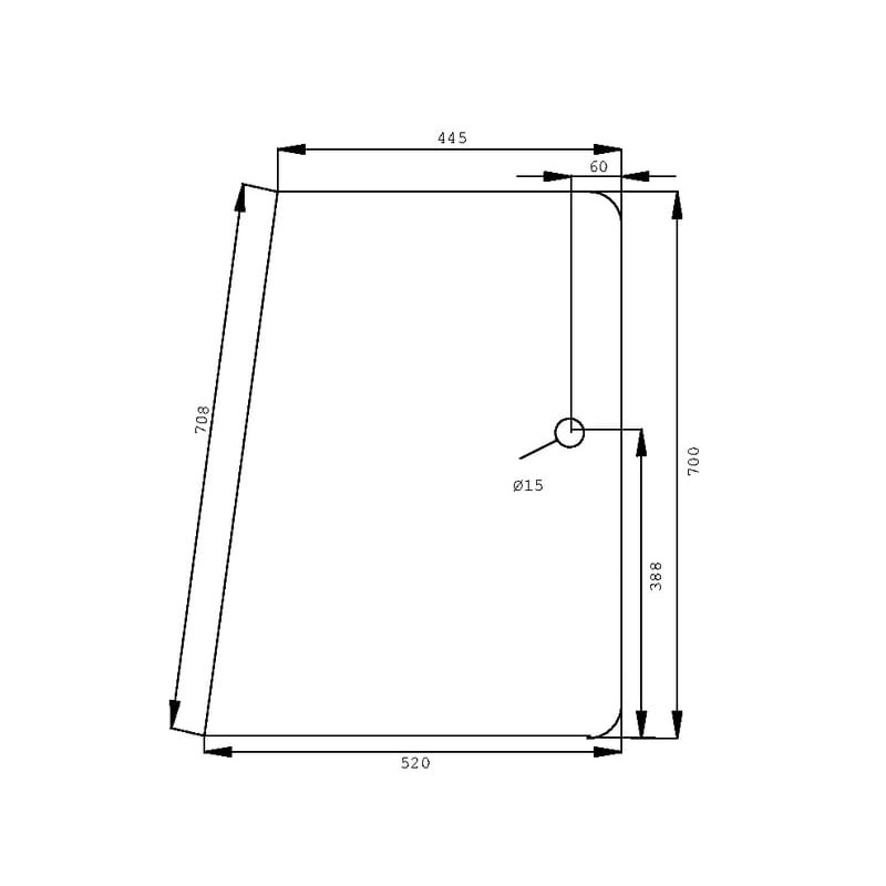 Side glass - D7760 Side glass - D7760