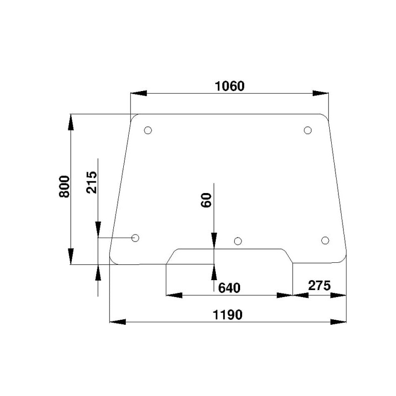 Windscreen tiltable - D7402