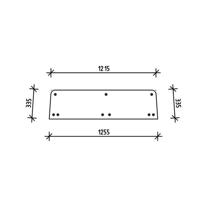 Rear window upper - D8509 Rear window upper - D8509