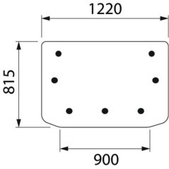 D7515 Kramp, Rear glass 