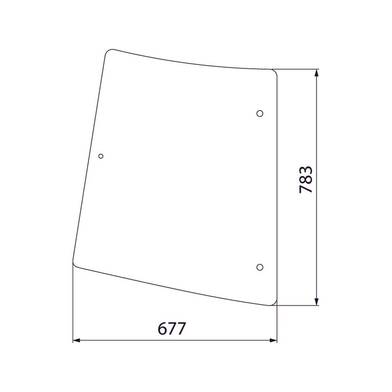 Rear side glass - D6941 Rear side glass - D6941