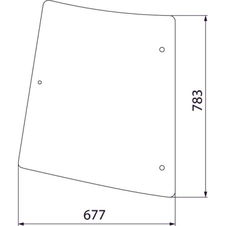 Rear side glass - D6941