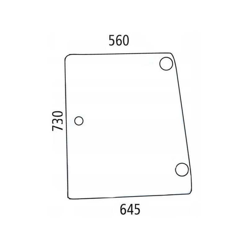 Side glass - D6720A