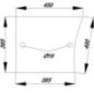 Door glass lower - D8055