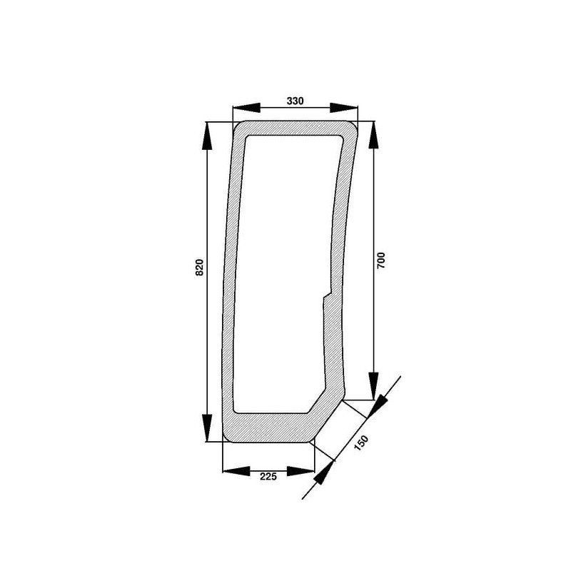 Frontscheibe unten - D6862 Frontscheibe unten - D6862
