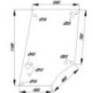 Door glass upper - D8054A Door glass upper - D8054A