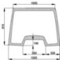 Front window upper fixed - D7120 Front window upper fixed - D7120