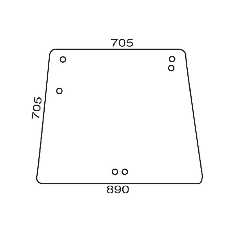 Rear window upper - D7761T Rear window upper - D7761T