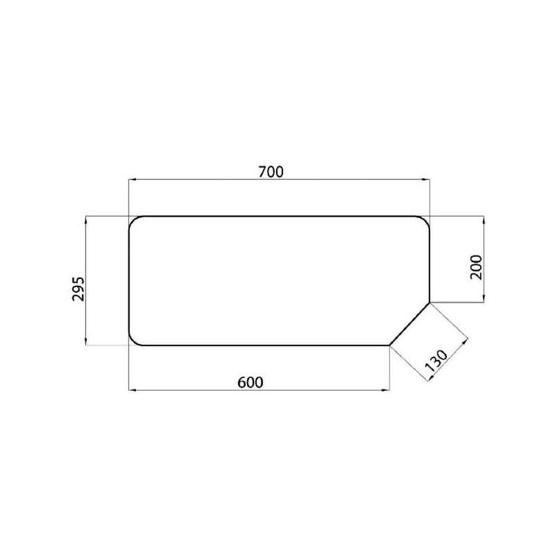 Rear window lower - D6714 Rear window lower - D6714