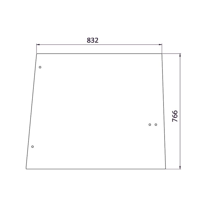 Side glass - D8076 Side glass - D8076