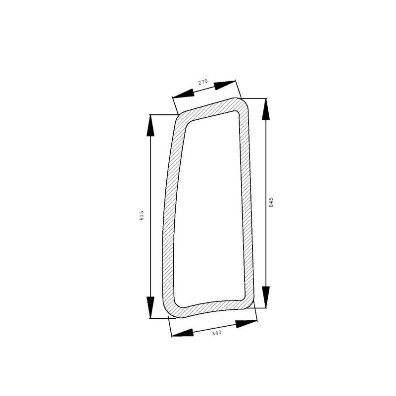 Side window fixed - D7784 Side window fixed - D7784