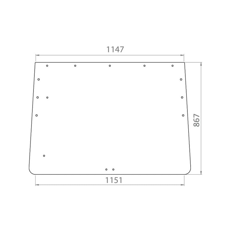 Rear window upper - D8506 Rear window upper - D8506