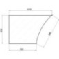 Door glass lower - D6907 Door glass lower - D6907