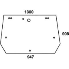 D6722A Kramp, Rear glass 