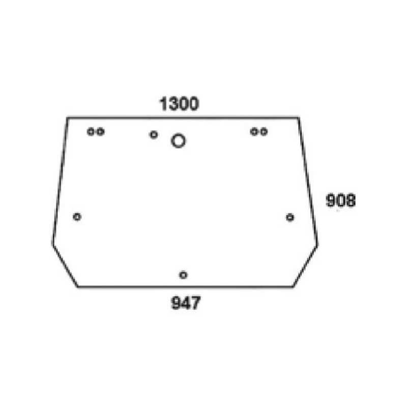 Rear window upper - D6722A Rear window upper - D6722A